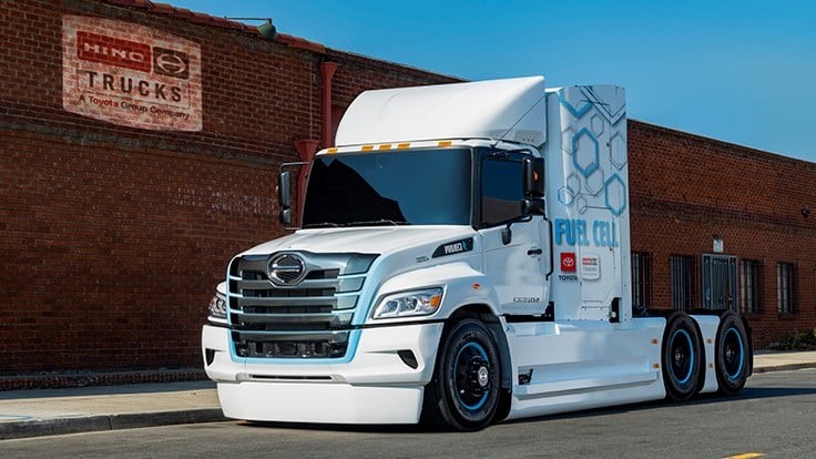 V Kalifornii představili další nákladní vůz na vodík